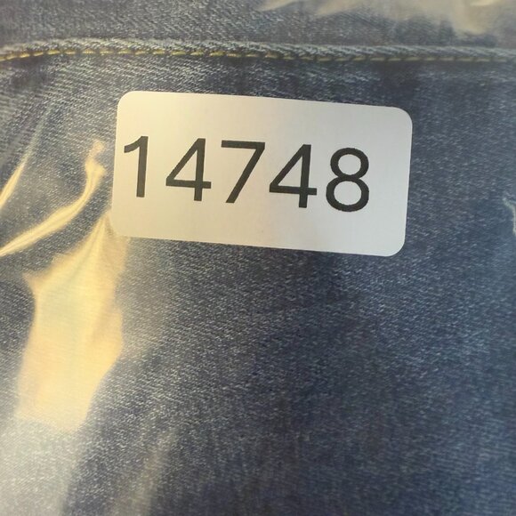 Women's Barrel Leg Jeans Size 25 Blue High RIse Baggy Ankle Denim Cotton Blend - Picture 6 of 6